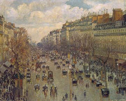 Der Boulevard Montmatre in Paris