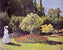 Dame im Garten