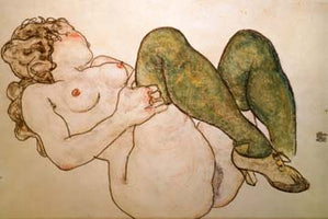 Akt mit grünen Strümpfen