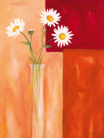 Margeriten mit Siena-Braun