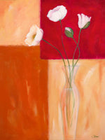 Mohn mit Siena-Braun