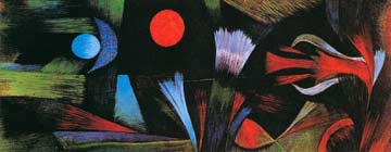 Landschaft bei Vollmond