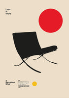 David Vineis - Barcelona Chair Red Circle