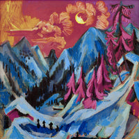 Ernst Ludwig Kirchner - Wintermondlandschaft
