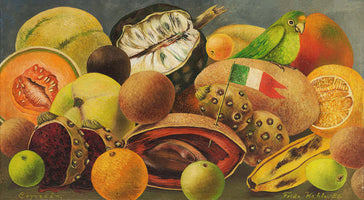 Frida Kahlo - Stillleben mit Papagei und Fahne