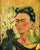 Frida Kahlo - Selbstbildnis mit Affe und Papagei