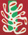 Henri Matisse - Algue blanche sur fond rouge et vert