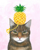 Isabelle Brent  - Pineapple Hat on the Cat