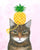 Isabelle Brent  - Pineapple Hat on the Cat