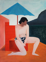 Luca di Napoli - Summer Woman Ocean View