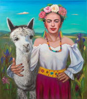 Mirka Machel - Frida mit Alpaka
