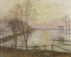 Otto Modersohn - Dämmerung - Blick aus dem Atelierfenster nach Osten