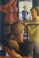 Oskar Schlemmer - Szene am Geländer