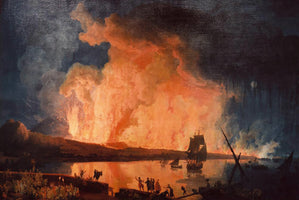 Pierre-Jacques Volaire - Eruption of Vesuvius, as seen from the Ponte della Maddalena