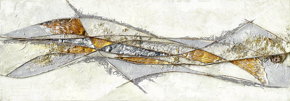 Renate Holzner  - Textured Layers of Gold and Silver
