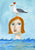 Sharyn Bursic  - Nude Lady in Ocean with Seagull