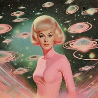 Samantha Hearn  - Atomic Age Space Babe Collage Art