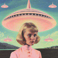 Samantha Hearn  - UFO Barbie Collage Art