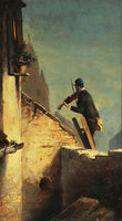 Carl Spitzweg - Ständchen (Mitternachtsgeiger auf der Leiter)
