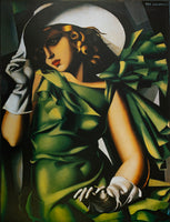 Donna Vestita In Verde