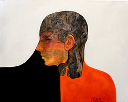 Victor Tkachenko - Contemplative Orange Face