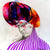 Victor Tkachenko - Colorful Striped Portrait