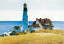 Lighthouse And Building - Edward Hopper