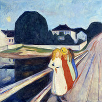 Vier Mädchen auf der Brücke - Edvard Munch