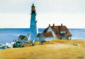 Lighthouse And Building - Edward Hopper