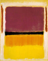 Untitled (Violett, Schwarz, Orange, Gelb auf Weiß und Rot), ca. 1949 - Mark Rothko