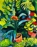 Blumen im Garten - August Macke