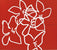 Fleurs blanches sur fond rouge, 2003 - Nicolas Le Beuan Benic