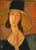 Jeanne Hebuterne mit großem Hut