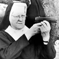 Nun with Pellet Gun 1965