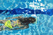 Die blaue Schwimmerin No. 5 von Brigitte Yoshiko Pruchnow