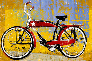 Red Bike with Star