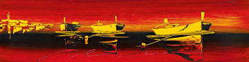 Tre barche nel rosso II