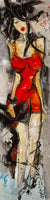 Femme en rouge