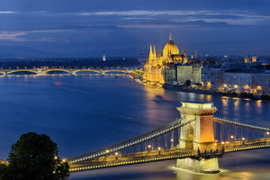 Budapest Kettenbrücke - Parlament