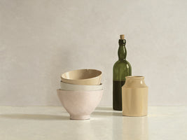 Stacked Bowls, Bottle and little Jar