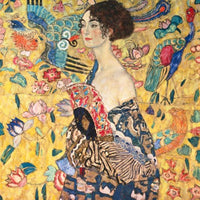 Dame mit Fächer von Gustav Klimt