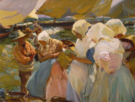 Fischerfrauen am Strand