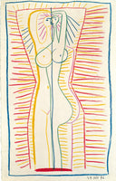 Standing female nude - Pablo Picasso