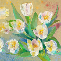 Weiße Tulpen 2 von Loes Botman